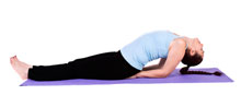 fish pose to open throat chakra